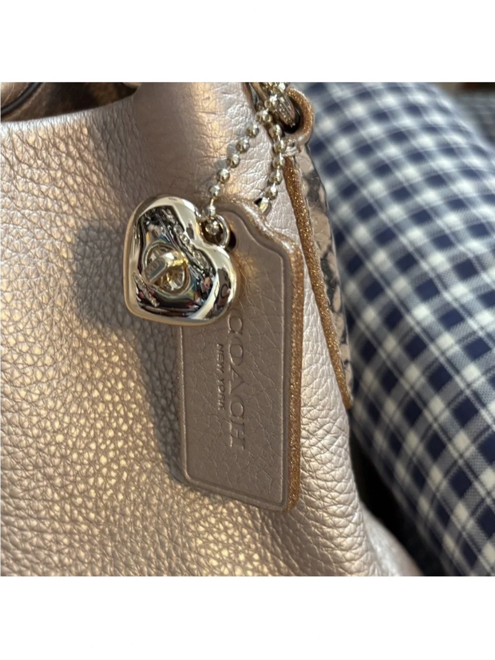 Coach Lexi Hobo Pearl Pink Leather Shoulder Bag